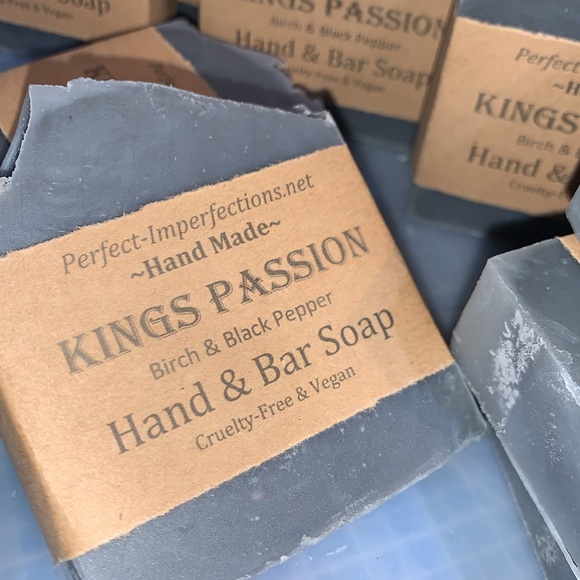 Kings Passion Birch and Black Pepper Hand Body and Bar Soap Handmade For Him - Picture 3 of 16